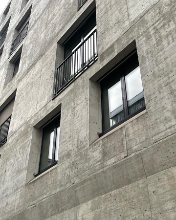 Fassaden, Fenster aus Beton, Metall · Mehr als Wohnen, Haus G — pool Architekten