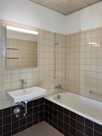 Bäder aus Beton, Keramik · Wohnsiedlung Hardau I — Graber Pulver Architekten