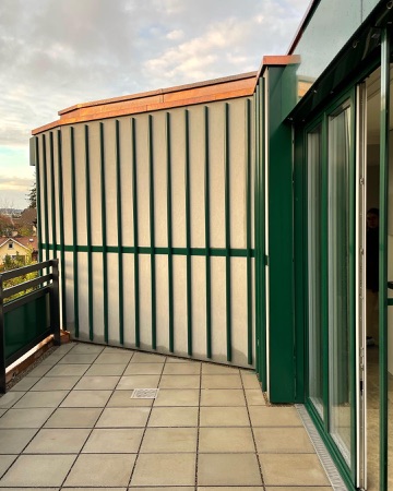 Türen, Handläufe aus Metall, Glas · Apartment Building Hofackerstrasse — EMI Architekten