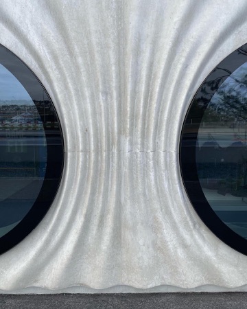 Fassaden, Fenster aus Beton, Glas · Swiss Life Arena — Caruso St John