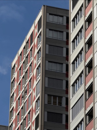 Fassaden, Fenster aus Beton, Glas · Letziturm — Armon Semadeni Architekten