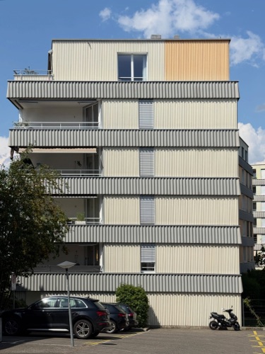 Fassaden, Balkone · Siedlung Hausäcker — Hauenstein La Roche Schedler