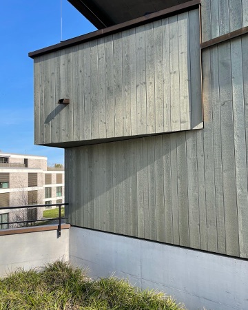 Fassaden, Handläufe aus Beton, Holz · Strickler-Areal — Neff Neumann Architekten