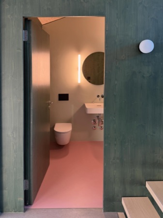 Türen, Bäder aus Holz, Verputz · Atelierhäuser Horgen Ebnet — Neff Neumann Architekten