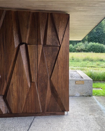 Türen, Vordächer aus Beton, Holz · Friedhof Eichbühl — Hans & Annemarie Hubacher / Peter Issler