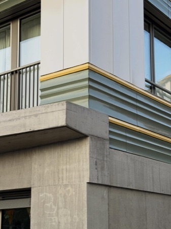 Fassaden, Fenster aus Beton, Glas · Wohnüberbauung Wydäckerring — Duplex Architekten