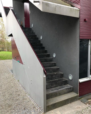 Fassaden, Treppenhäuser aus Beton, Metall · Wohnhäuser Wehrenbachhalde — Burkhalter Sumi Architekten