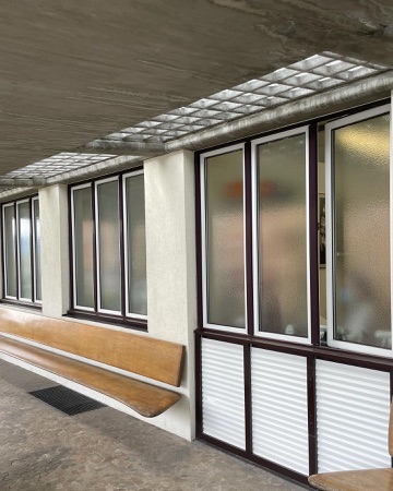 Fenster, Decken aus Beton, Holz · Kinderspital — Otto Rudolf Salvisberg