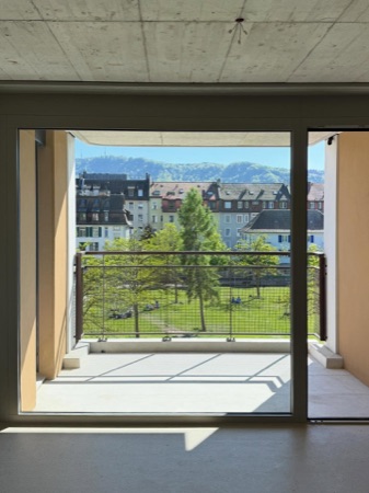Fenster, Handläufe aus Beton, Metall · Wohnsiedlung Hardau I — Graber Pulver Architekten