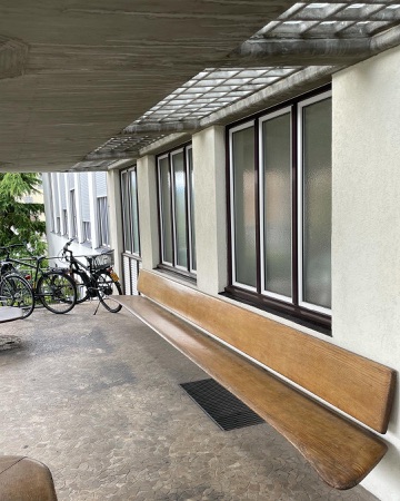 Fenster, Vordächer aus Beton, Holz · Kinderspital — Otto Rudolf Salvisberg