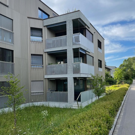 Fassaden, Fenster aus Beton, Holz · Wohnsiedlung Riedgraben — Blättler Dafflon Architekten