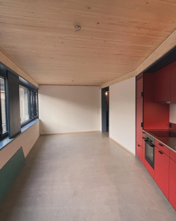 Fenster, Küchen aus Beton, Holz · Alterswohnen Waffenplatzstrasse 18 — Loeliger Strub Architektur
