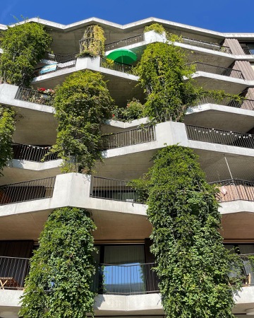Fassaden, Handläufe aus Beton, Metall · Mehr als Wohnen, Haus E — Müller Sigrist Architekten