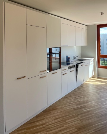 Fenster, Küchen aus Holz, Glas · Alterssiedlung Talstrasse — Baumberger Stegmeier Architektur