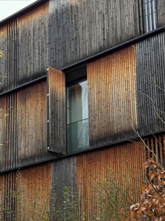 Fassaden, Fenster aus Holz, Glas · Escherpark, Apartment Buildings — E2A