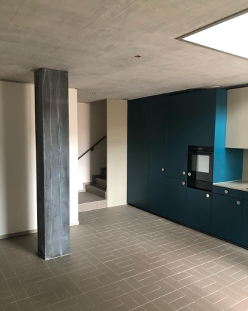 Treppenhäuser, Küchen aus Beton, Keramik · Geistlich-Areal, Baufeld C1 — Graber Pulver Architekten