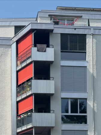 Fassaden, Fenster aus Metall, Glas · Wohnsiedlung Im Sihltal — Roider Giovanoli Architekten