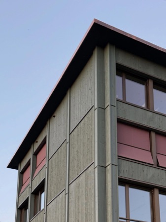 Fassaden, Fenster aus Holz, Metall · Schulhaus Nägelimoos — Galli Rudolf Architekten