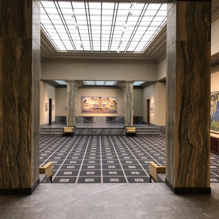Oberlichter, Stützen aus Glas, Keramik · Kunsthaus — Karl Moser
