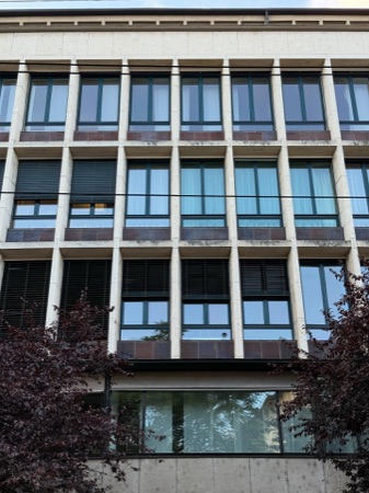 Fassaden, Fenster aus Metall, Glas · Geschäftshaus Bleicherhof — Otto Rudolf Salvisberg