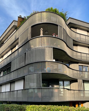 Fassaden, Handläufe aus Metall, Glas · Mehrfamilienhaus Rondo — Graber Pulver Architekten