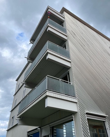 Fassaden, Balkone aus Holz, Metall · Hobelwerk, Haus D — Pascal Flammer