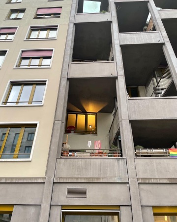 Fassaden, Fenster aus Beton, Metall · Mehr als Wohnen, Haus F — Futurafrosch
