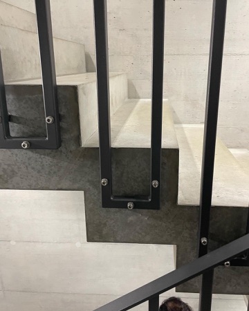 Treppenhäuser, Handläufe aus Beton, Metall · Research Building GLC, ETH Zurich — Boltshauser Architekten