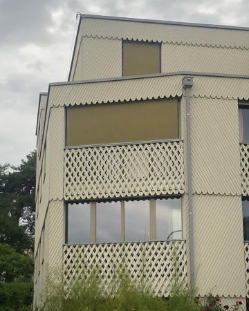 Fassaden, Fenster aus Holz, Metall · Wohnhaus Felsenrain — Hunkeler Hürzeler Architekten