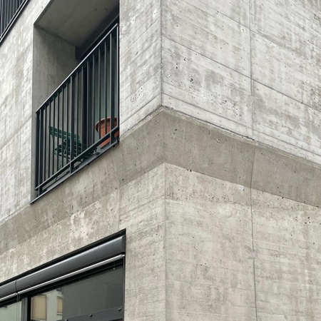 Fassaden, Fenster aus Beton, Metall · Mehr als Wohnen, Haus G — pool Architekten