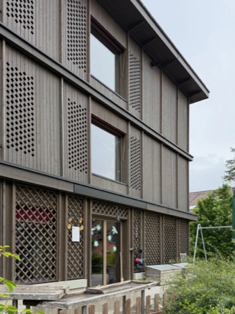 Fassaden, Fenster aus Holz, Glas · Neubau Tanne, Schweizerische Stiftung für Taubblinde — Scheibler & Villard