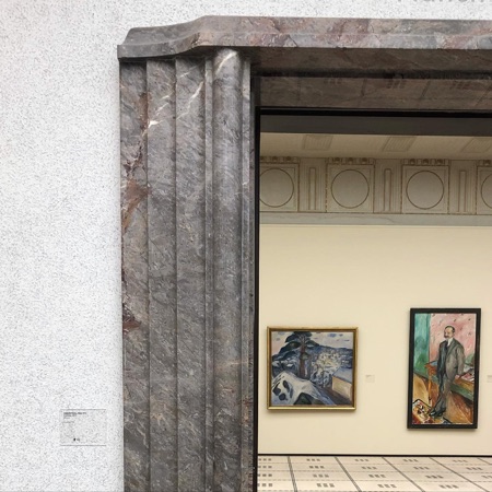 Türen, Decken aus Keramik, Naturstein · Kunsthaus — Karl Moser