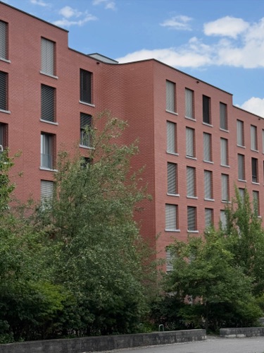 Fassaden aus Backstein · Wohnsiedlung Im Stückler — Adrian Streich Architekten