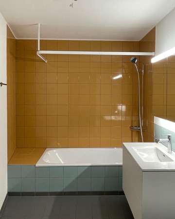 Bäder aus Metall, Keramik · Wohnsiedlung Asylstrasse — Fischer Architekten