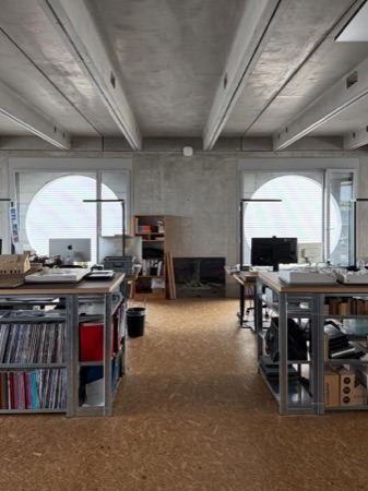 Fenster, Decken aus Beton, Metall · Office and Commercial Building Binzstrasse — EM2N
