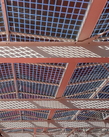 Decken, Vordächer aus Metall, Glas · Schulanlage Allmend — Studio Burkhardt