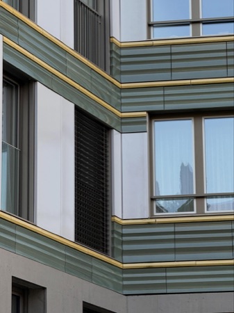Fassaden, Fenster aus Beton, Glas · Wohnüberbauung Wydäckerring — Duplex Architekten