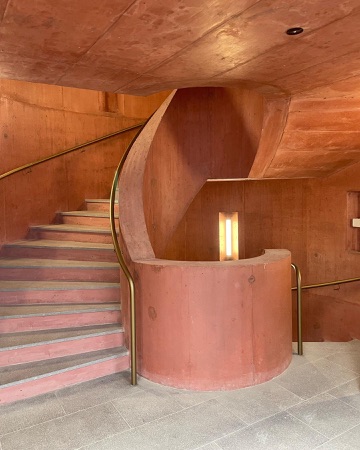 Treppenhäuser, Handläufe aus Beton, Metall · Schweiter-Areal, Horgen Oberdorf — Galli Rudolf Architekten