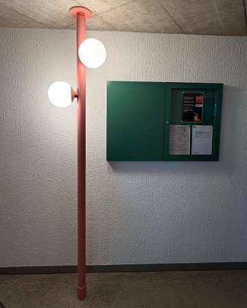 Stützen aus Metall, Verputz · Siedlung Buchwiesen — BS+EMI Architektenpartner