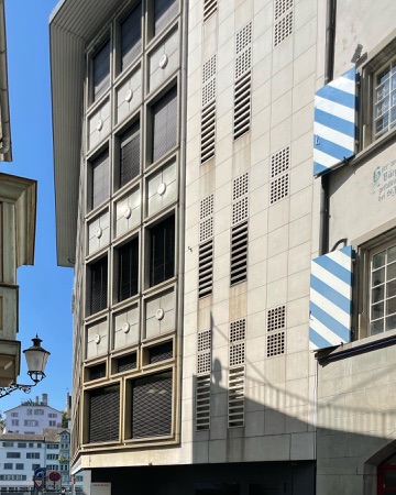 Fassaden, Fenster aus Metall, Glas · Geschäftshaus Modissa — Karl Egender / Wilhelm Müller