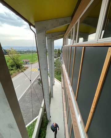 Fassaden, Fenster aus Beton, Holz · Haus im Garten — Loeliger Strub Architektur