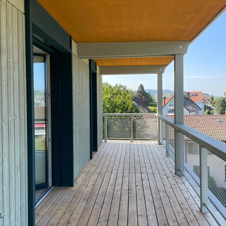 Handläufe, Balkone aus Holz, Metall · Wohnsiedlung Asylstrasse — Fischer Architekten