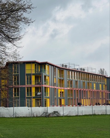Fassaden, Fenster aus Holz, Metall · Siedlung Buchwiesen — BS+EMI Architektenpartner