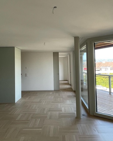 Fenster, Stützen aus Holz, Metall · Wohnsiedlung Asylstrasse — Fischer Architekten