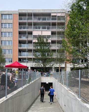 Fassaden, Balkone aus Beton, Metall · Wohnsiedlung Birchstrasse — Enzmann Fischer Partner