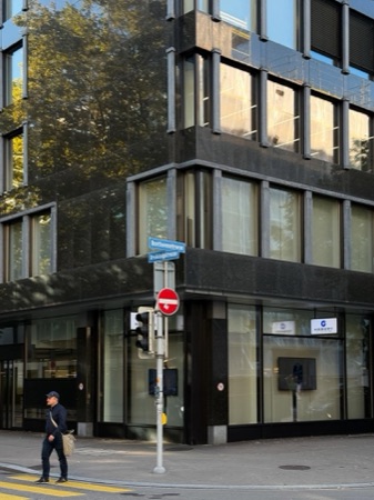 Fassaden, Fenster aus Glas, Naturstein · Geschäftshaus Bleicherweg 21 — Studio Märkli