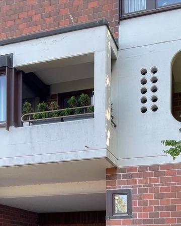 Fassaden, Handläufe aus Beton, Metall · Mehrfamilienhaus Zehntenstrasse