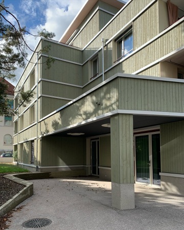 Fassaden, Türen aus Beton, Holz · Wohnsiedlung Frohalp Zürich — Zimmermann Sutter Architekten