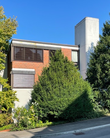 Fassaden, Fenster aus Beton, Backstein · Mehrfamilienhaus Zehntenstrasse