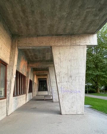 Stützen, Decken aus Beton, Holz · Wohnsiedlung Unteraffoltern II — Georges-Pierre Dubois
